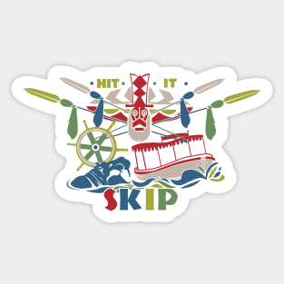 Hit it Skip!  The World Famous Jungle Cruise Sticker